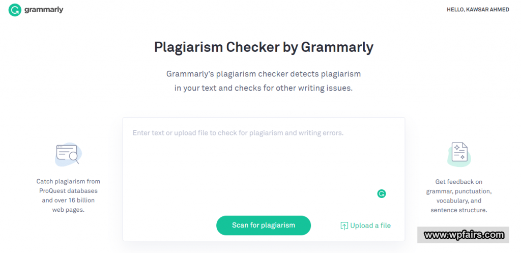 Grammarly is The Best Online Plagiarism Checker Tools in 2020 - WpFairs