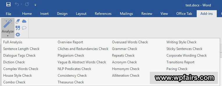 Prrowritingaid-ms-word-addin