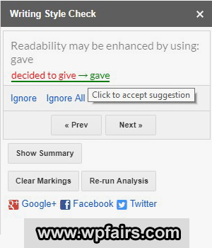 ProWritingAid Google Docs Extension